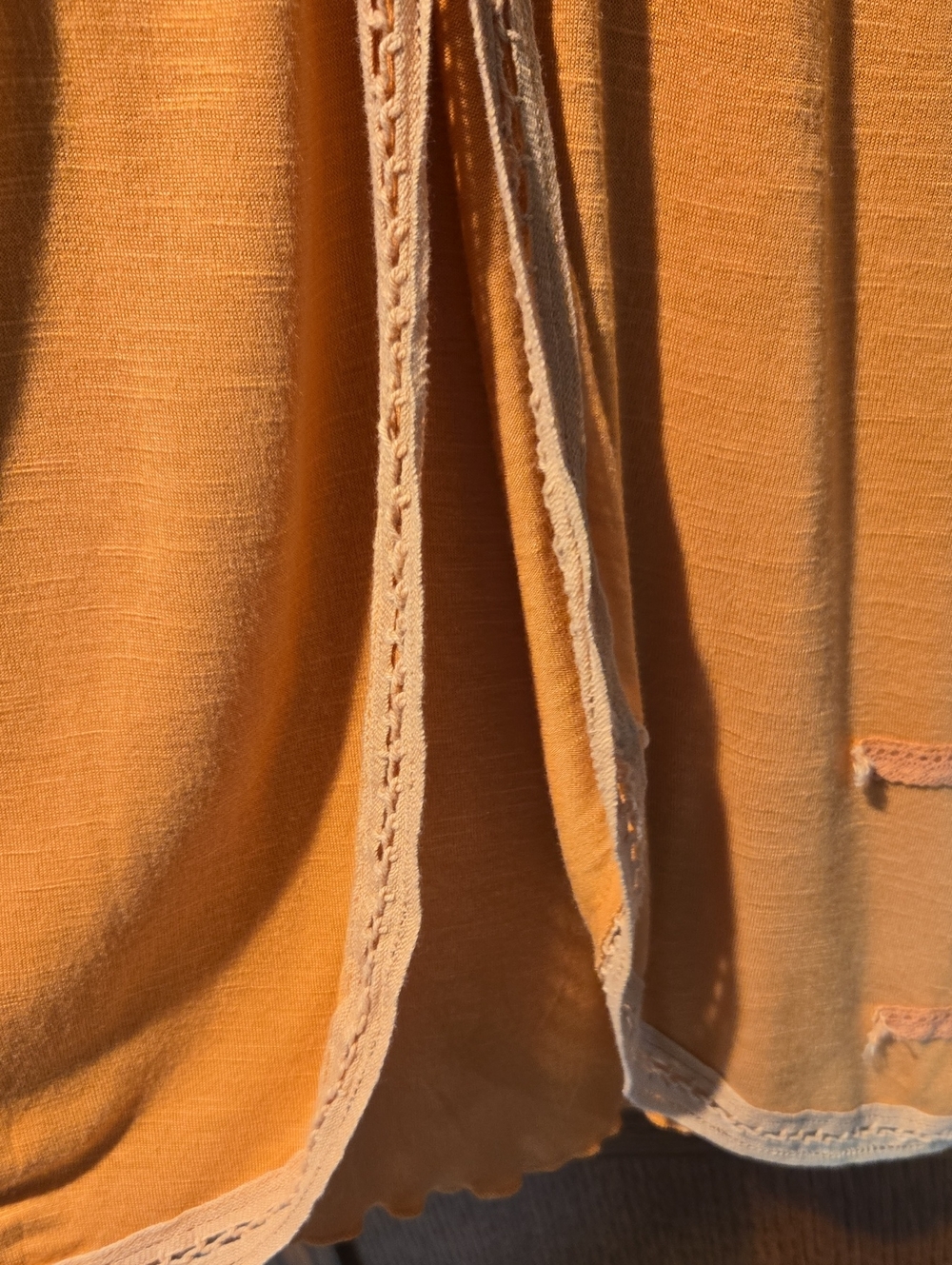 Size Xsmall Apricot Split-back Tank - Picture 8 of 8